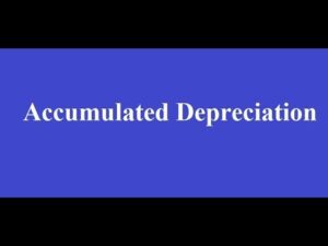 Accumulated Depreciation And Depreciation Expense