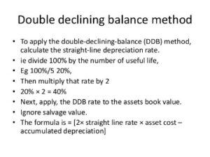 Double Declining Balance Method Of Deprecitiation Formula, Examples