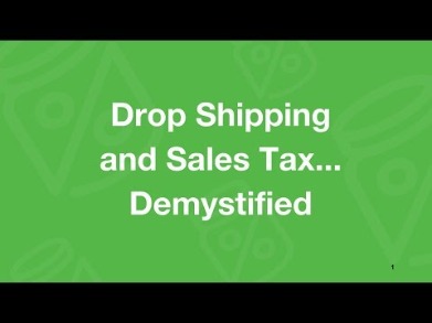 drop shipping and sales tax