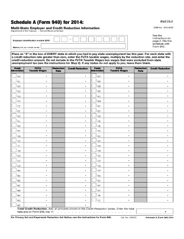 fillable form 940
