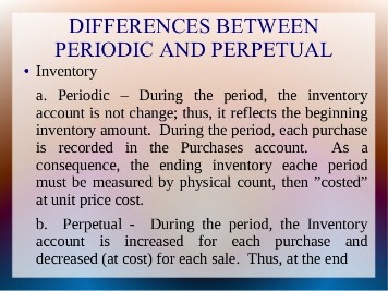 periodic vs perpetual