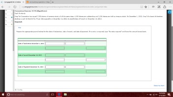 record transactions and the effects on financial statements for cash dividends, property dividends, stock dividends, and stock splits