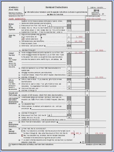 standard deduction vs  itemized deductions