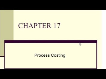 what is process costing? what it is & why its important